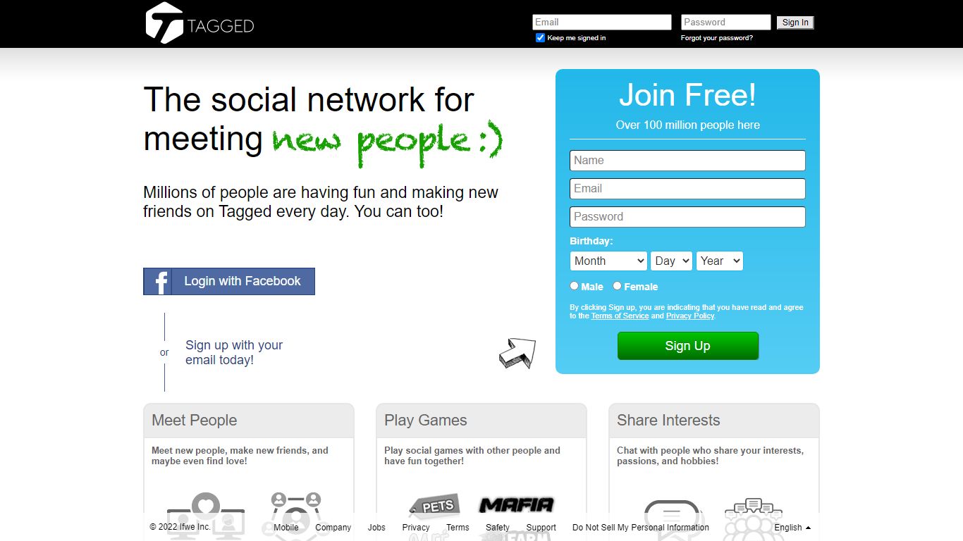 Tagged - The social network for meeting new people