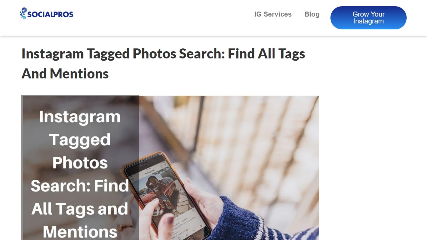 Instagram Tagged Photos Search: Find All Tags and Mentions